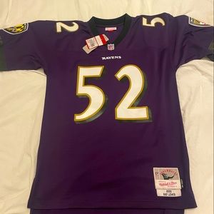 Ray Lewis Home throwback Mitchell and Ness jersey. New with tags size medium.